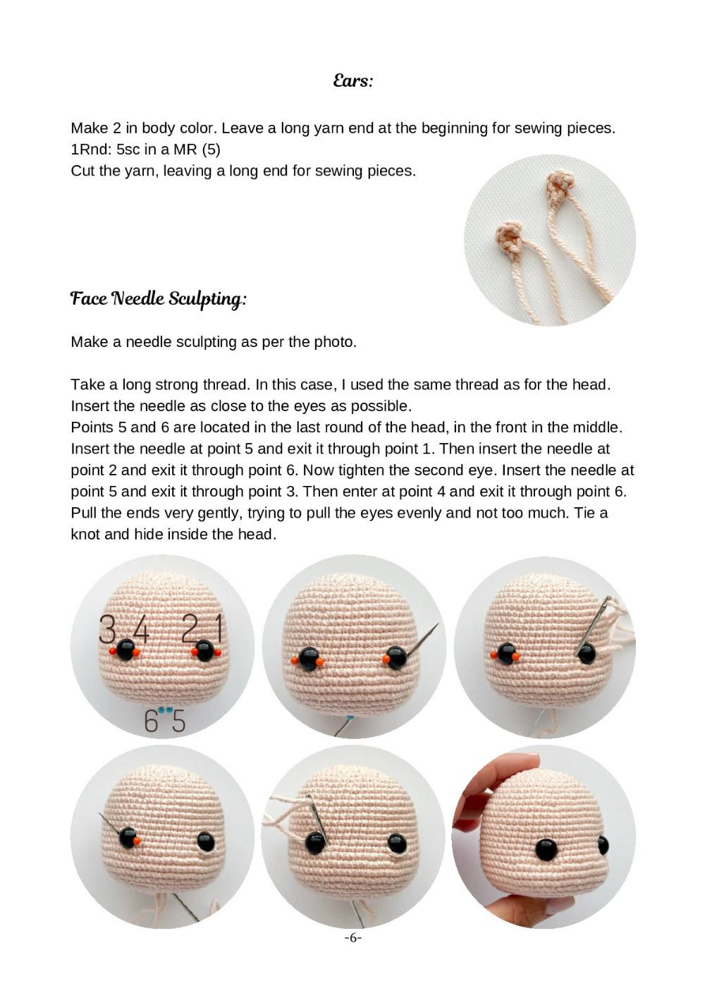 Crochet Toy Pattern "Doll Mila"