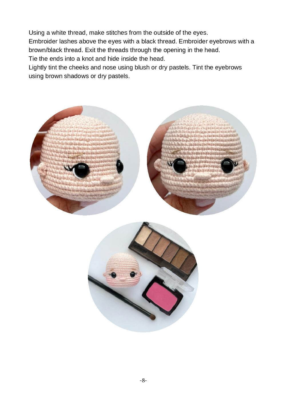 Crochet Toy Pattern "Doll Mila"