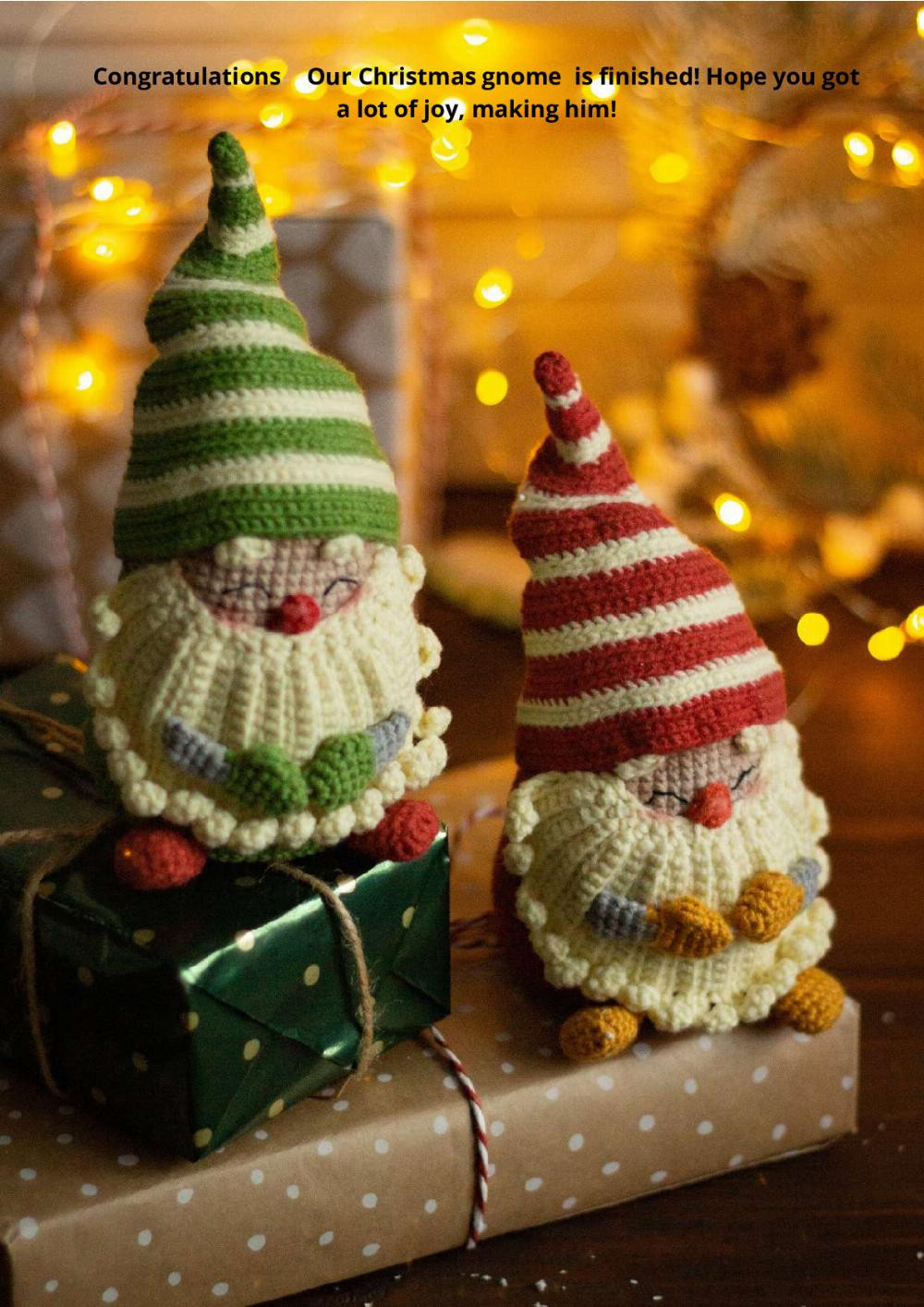 Crochet toy pattern Scandinavian gnome