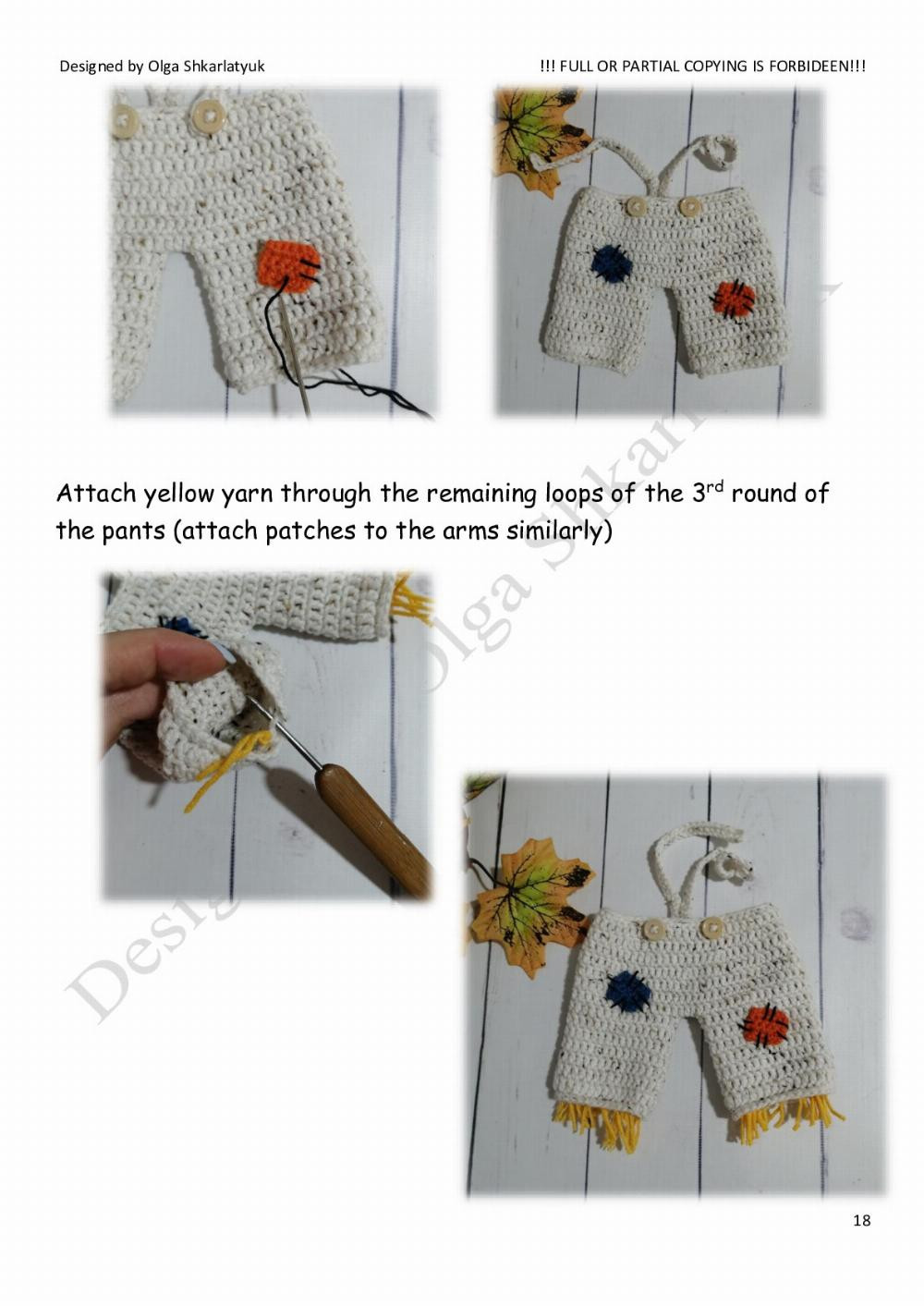 Crochet toy pattern «Scarecrow»