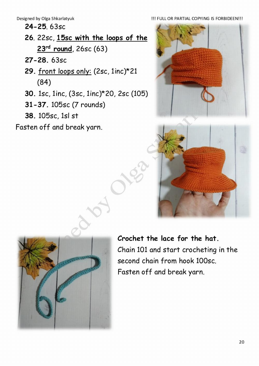 Crochet toy pattern «Scarecrow»