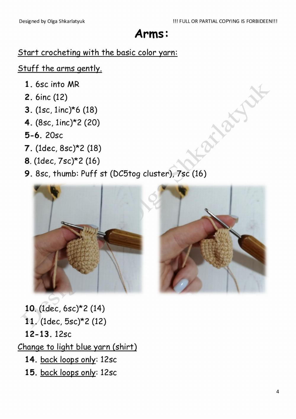 Crochet toy pattern «Scarecrow»