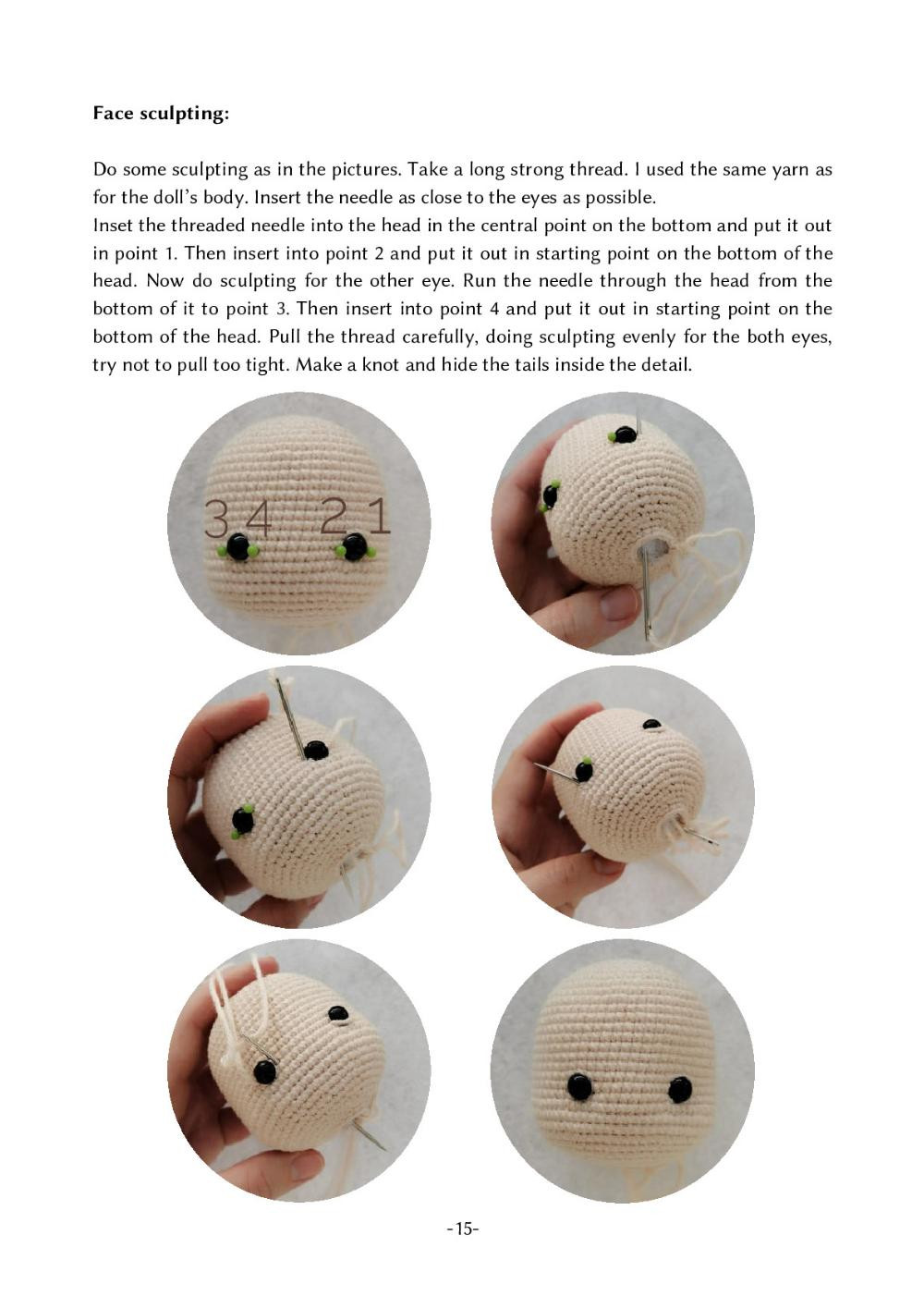 Crochet toy pattern "Unicorn Doll Rose"