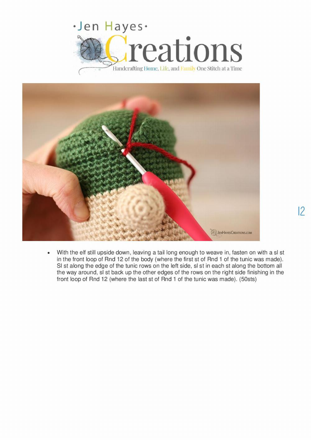 DECEMBER 9, 2020 CROCHET CHRISTMAS ELF GNOME