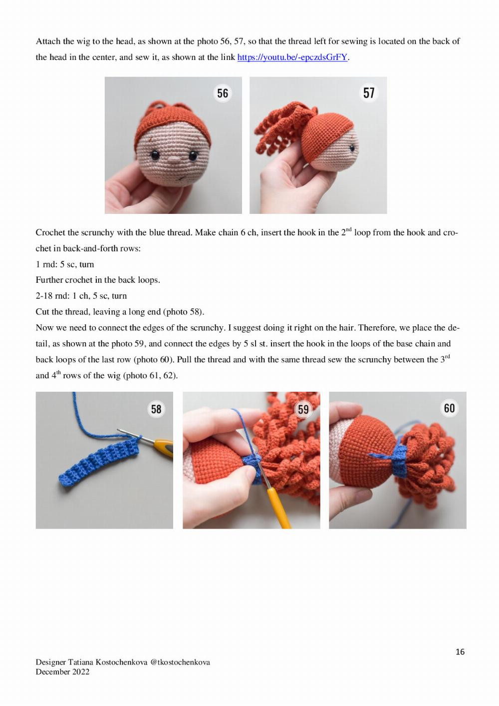 doll kelly crochet pattern