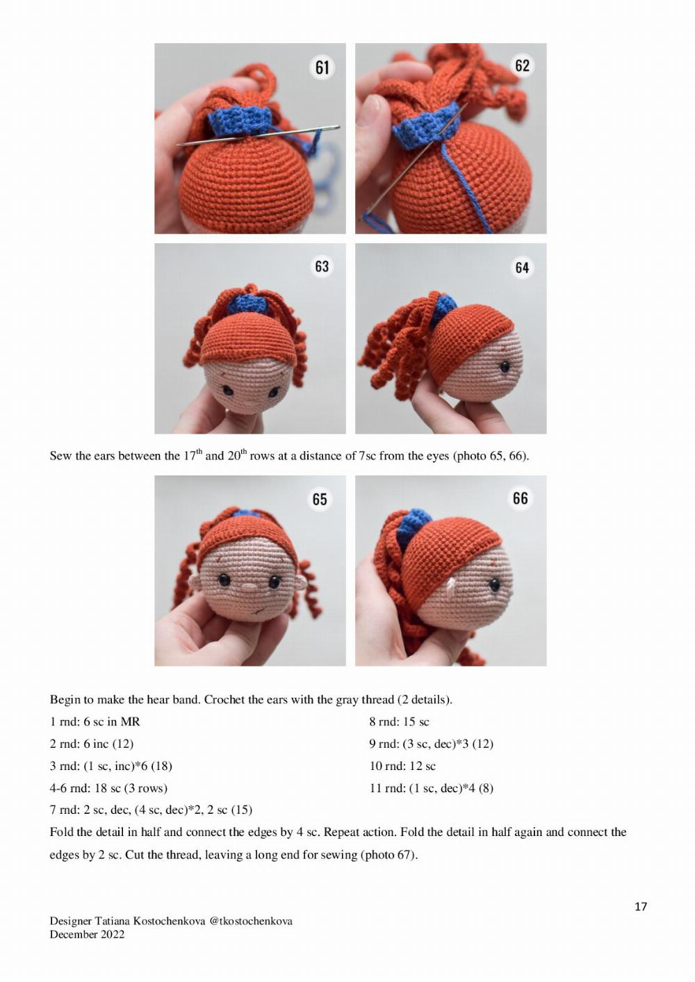 doll kelly crochet pattern