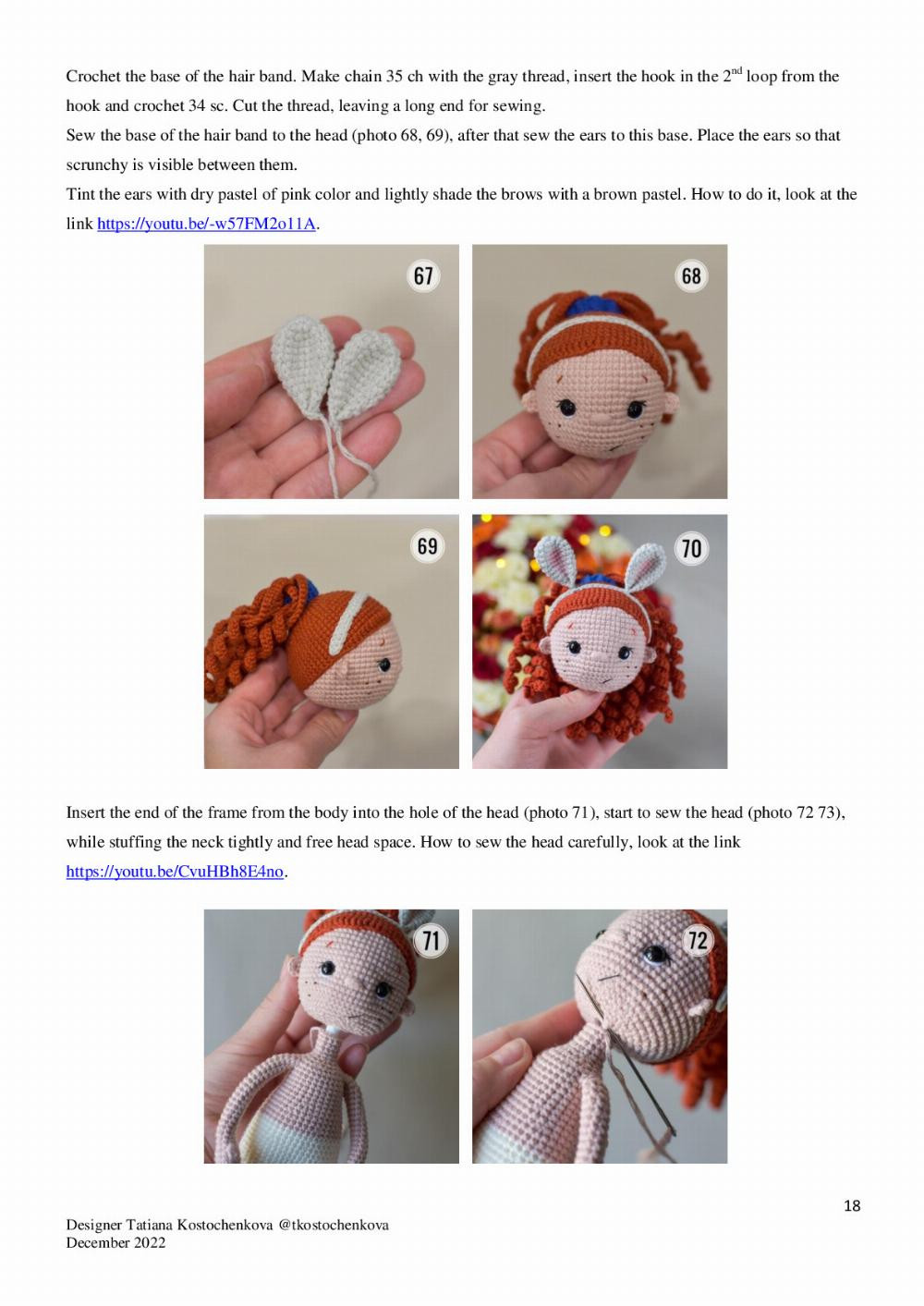 doll kelly crochet pattern