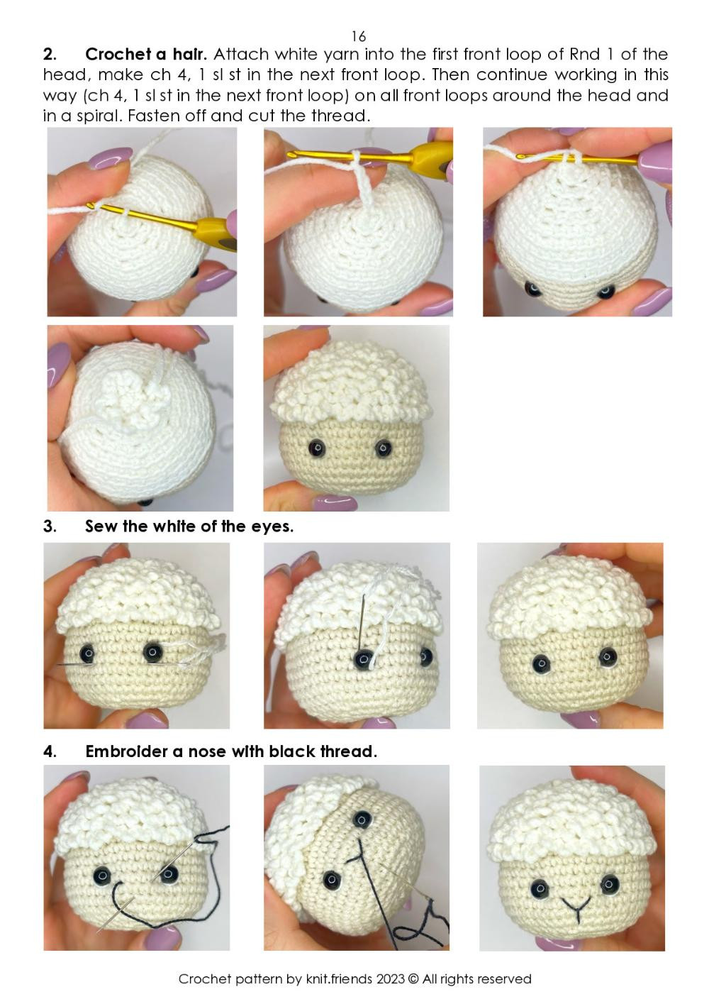 Easter friends crochet pattern