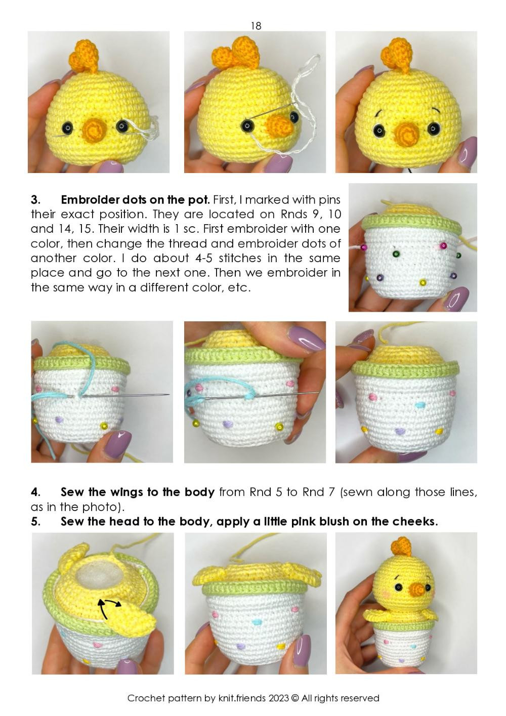 Easter friends crochet pattern