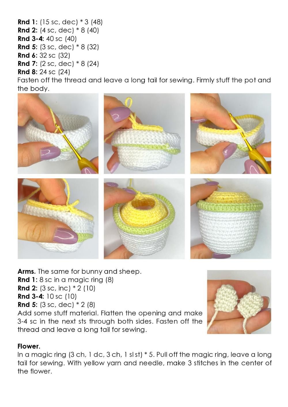 Easter friends crochet pattern