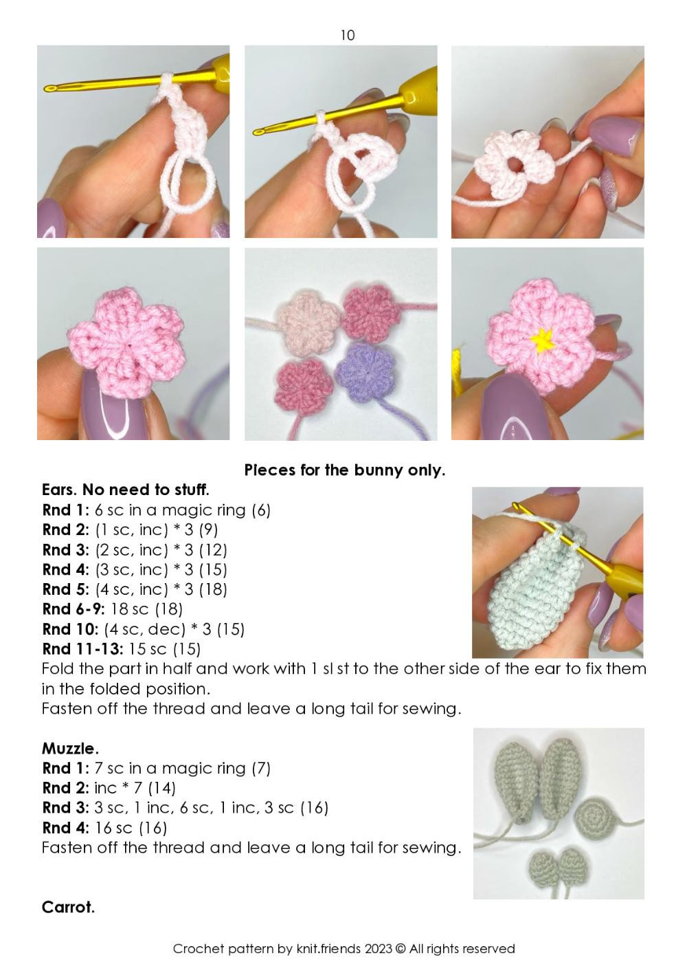 Easter friends crochet pattern