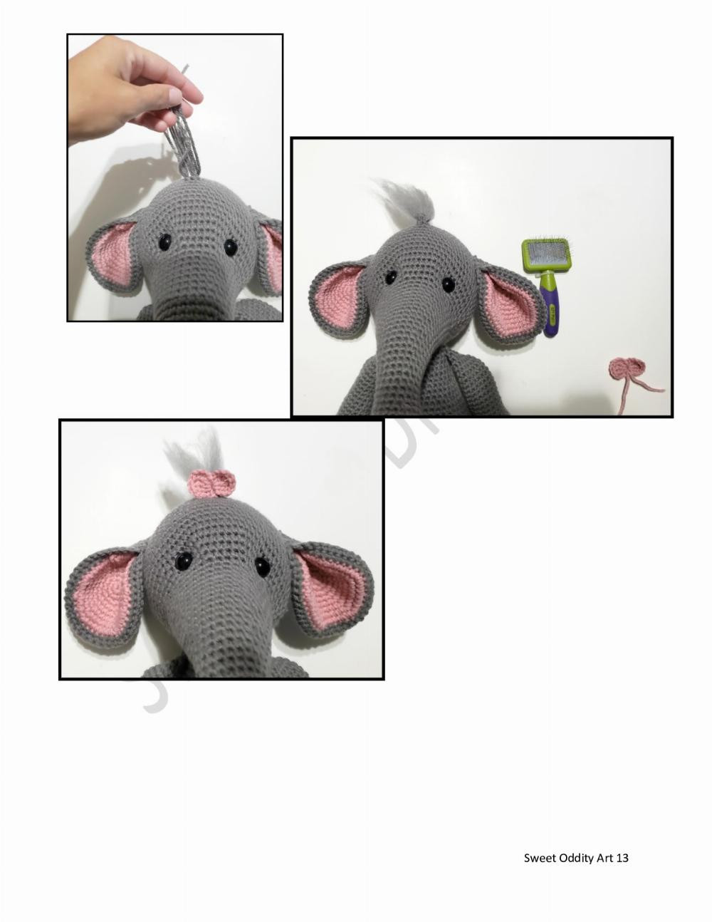 Ellie the Elephant Crochet Pattern