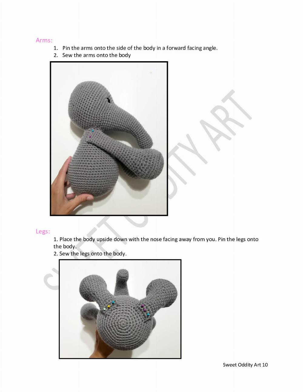 Ellie the Elephant Crochet Pattern