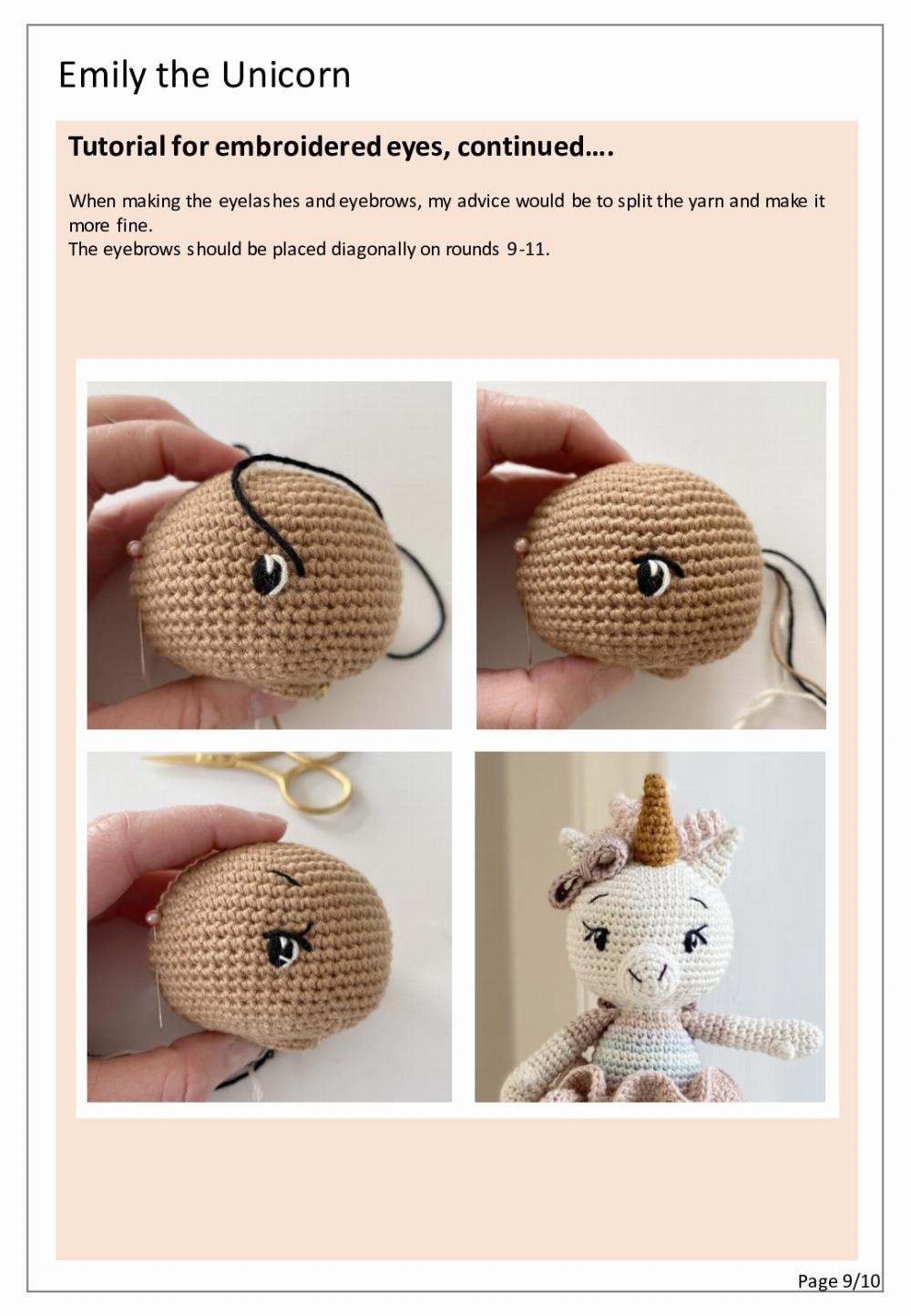 Emily the Unicorn crochet pattern