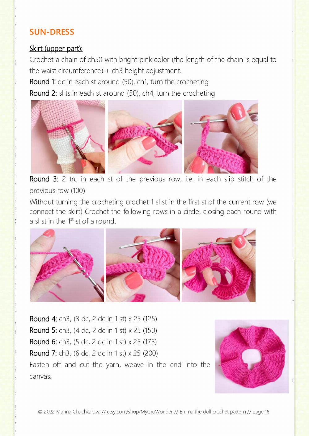 emma the doll crochet pattern