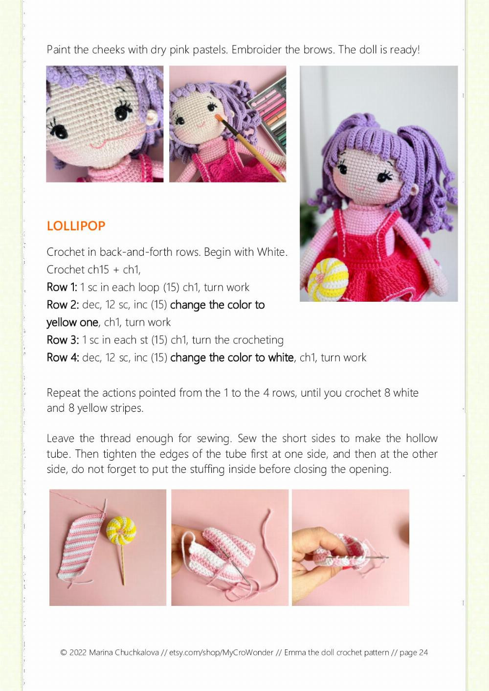 emma the doll crochet pattern