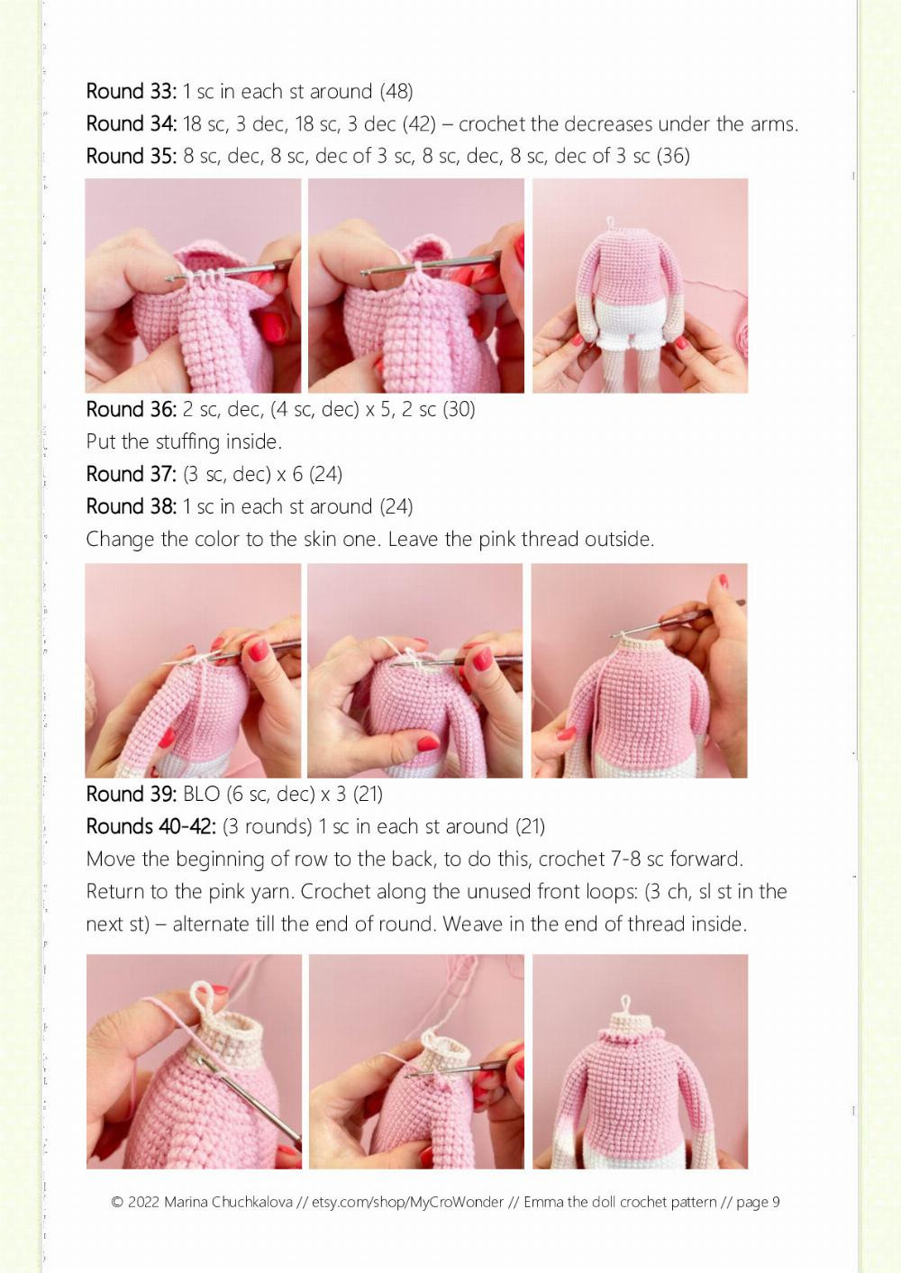 emma the doll crochet pattern