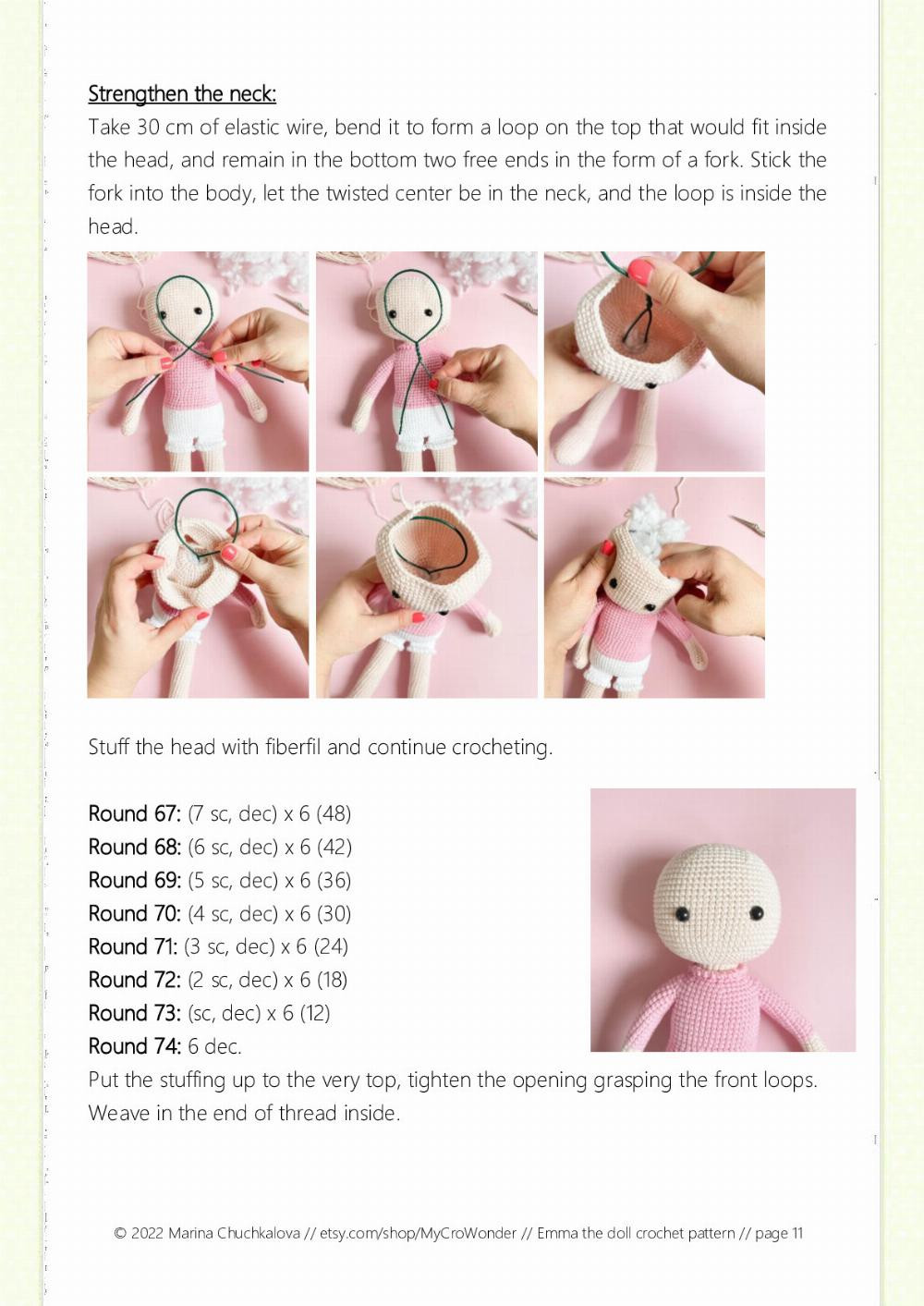 emma the doll crochet pattern