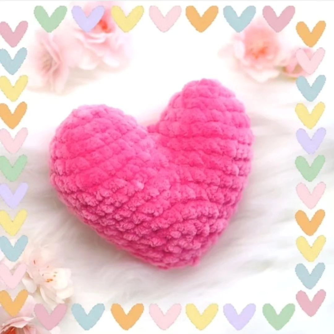 fluffy heart pattern