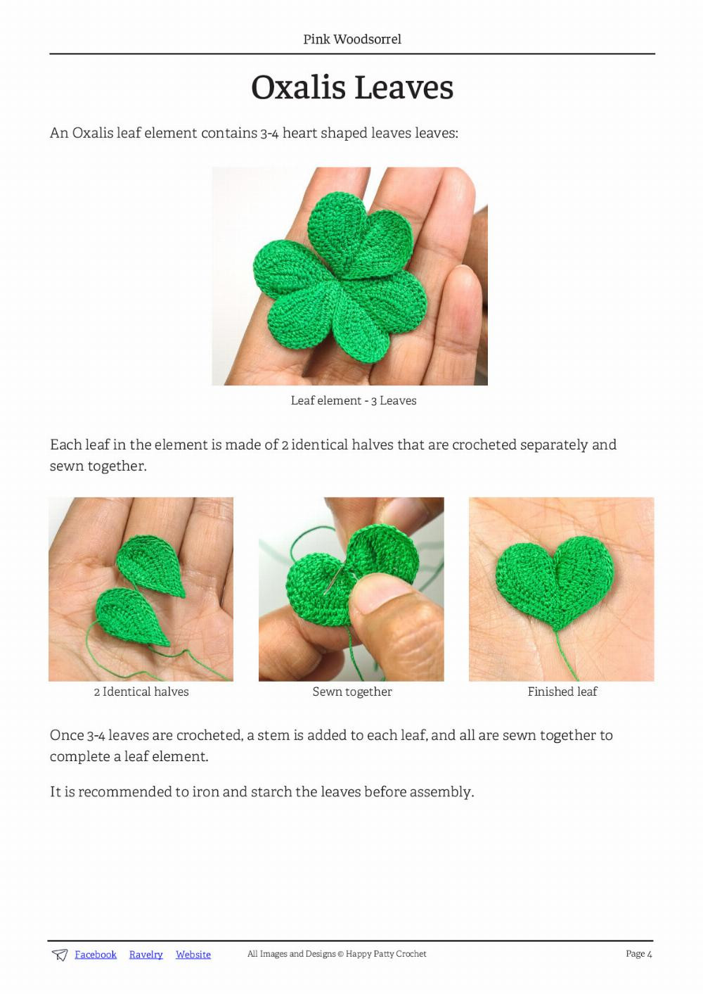 four-leaf clover crochet pattern