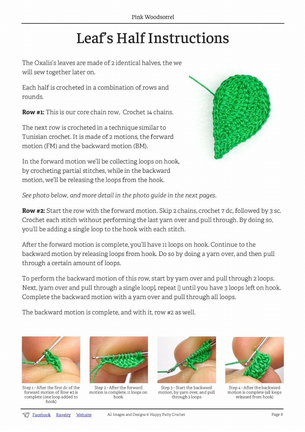 four-leaf clover crochet pattern