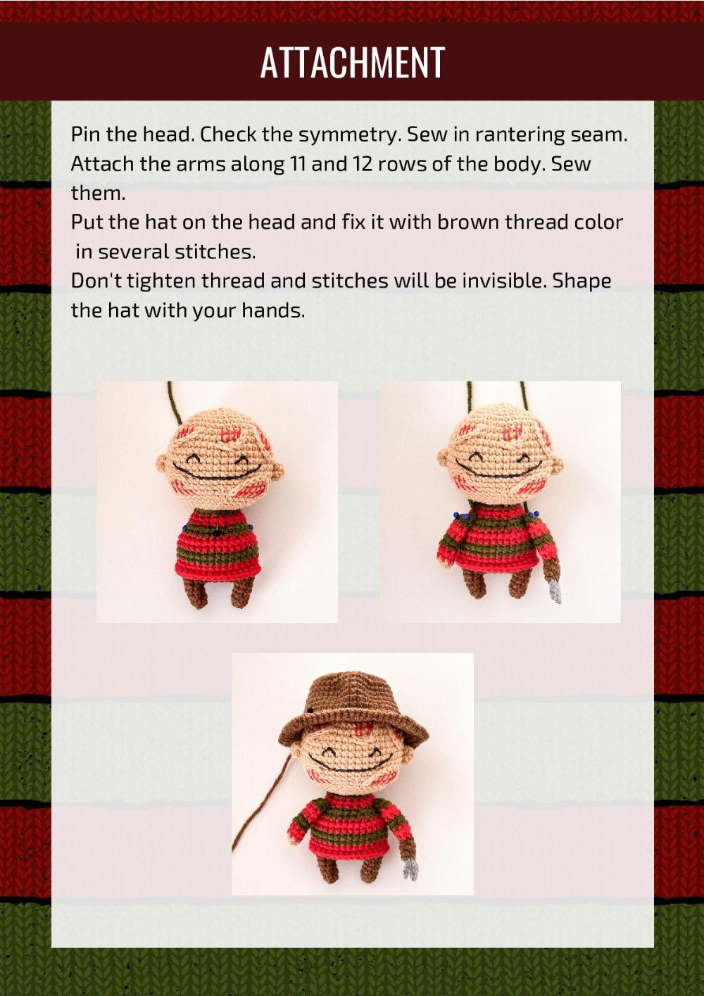 FREDDY Crochet toy pattern