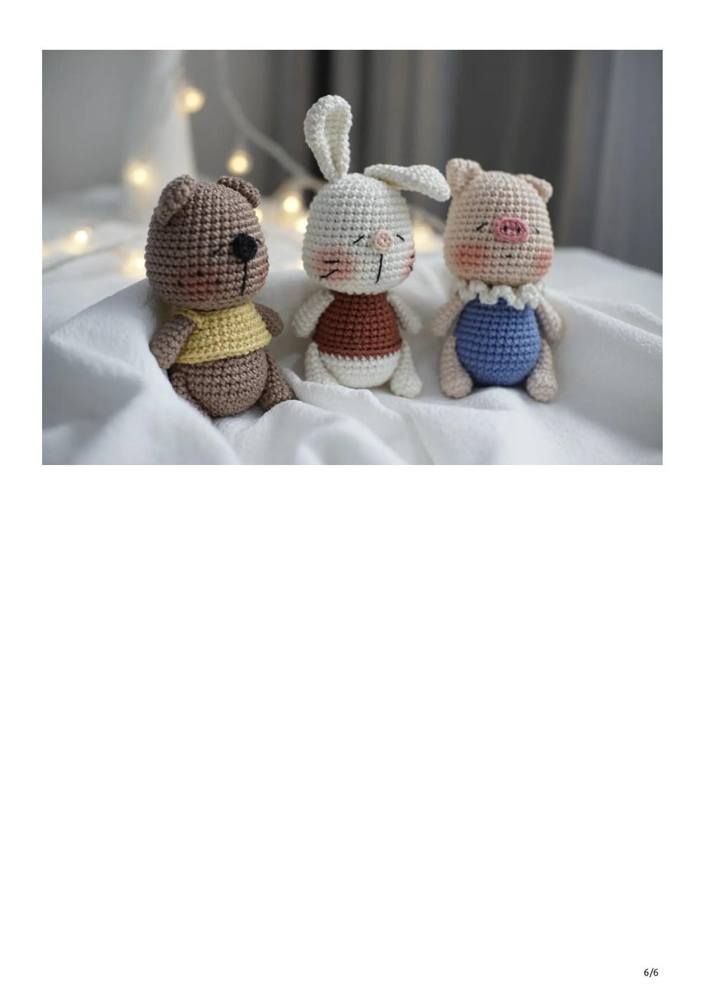 Free Crochet Pattern Amigurumi "Sleepy Pig"