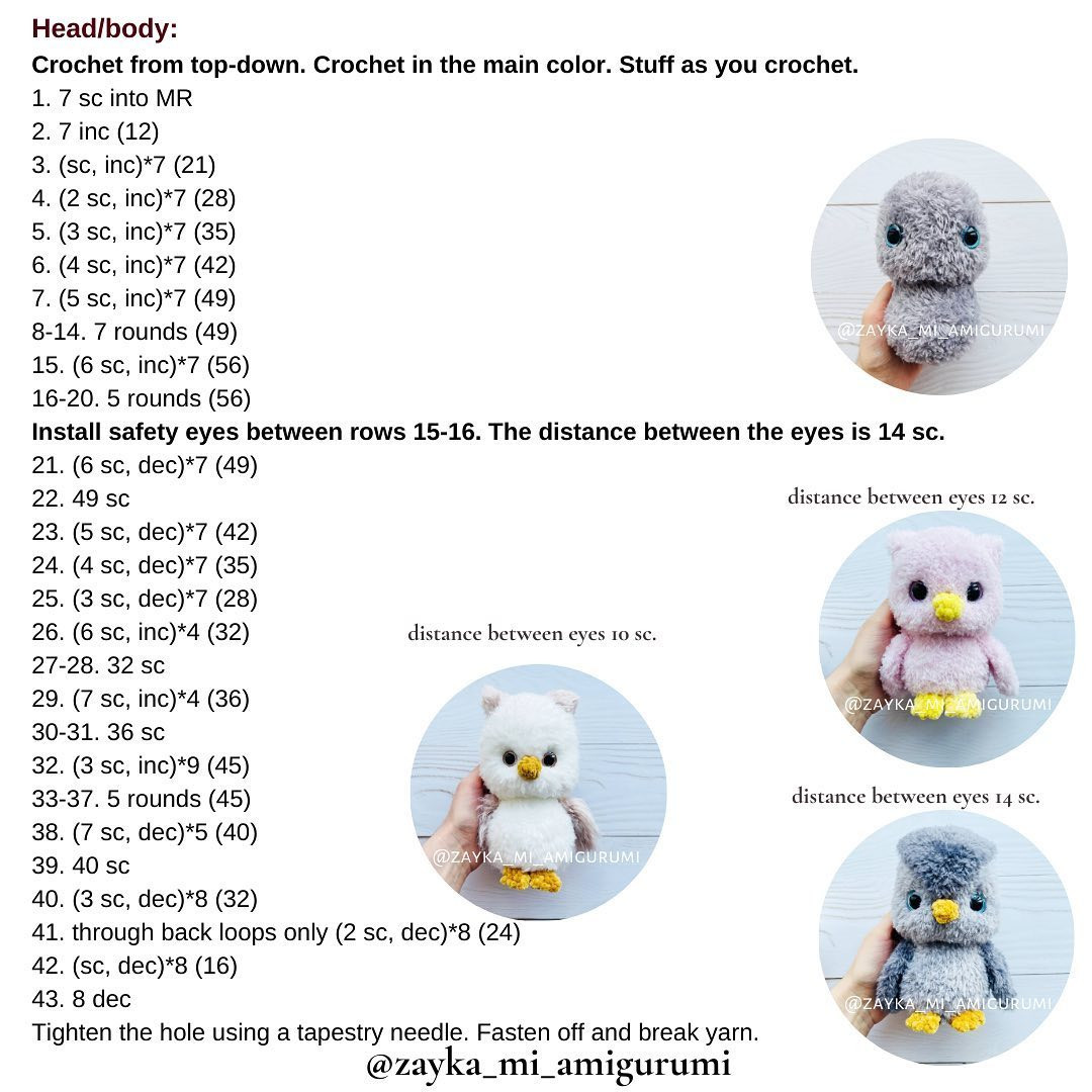 free crochet pattern owl