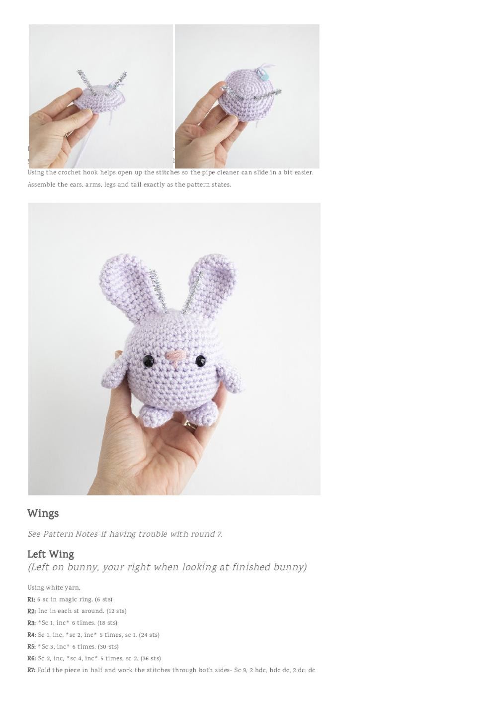 Free Crochet Valentine’s Day Bunnies Happy Valentine’s Day