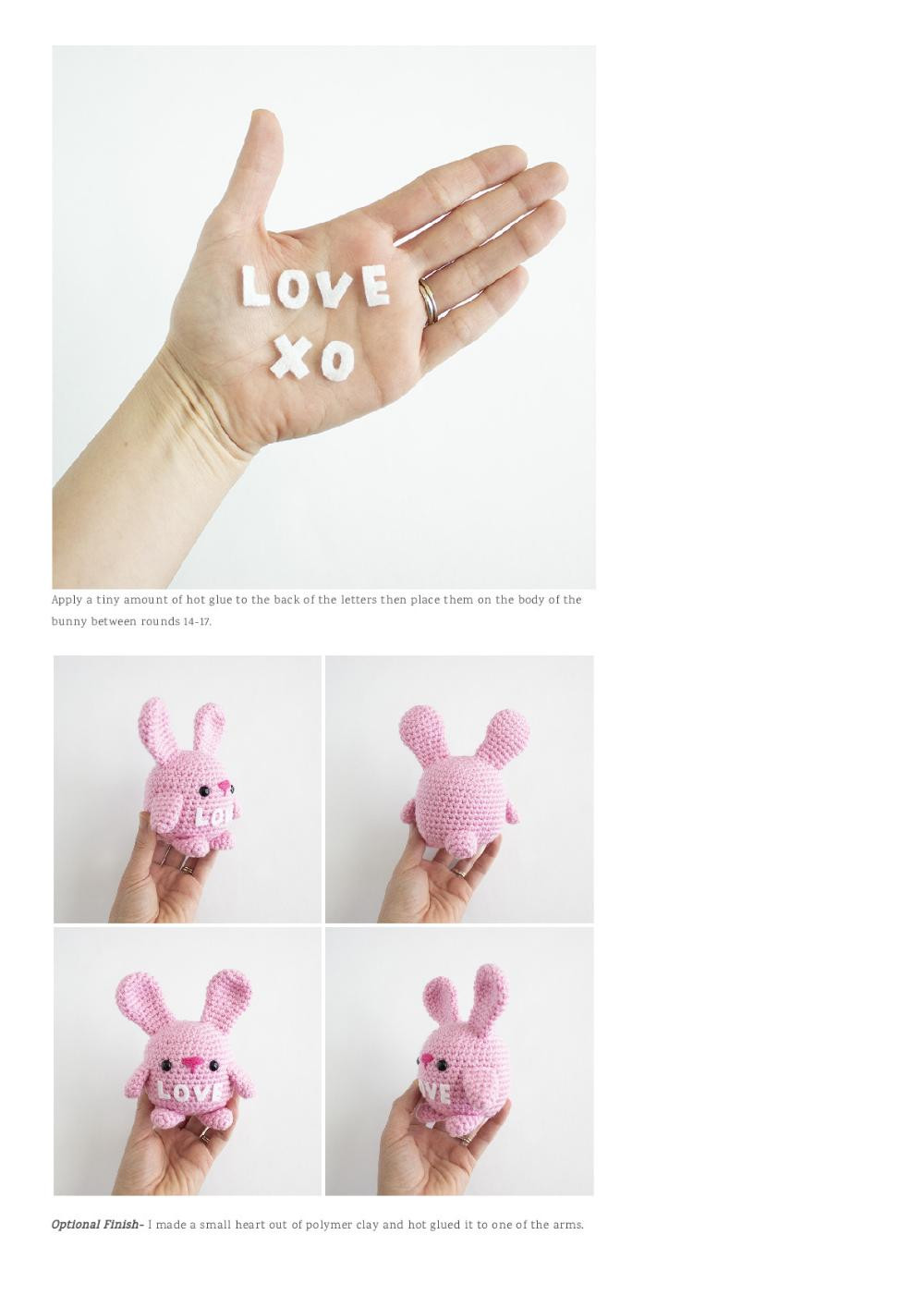 Free Crochet Valentine’s Day Bunnies Happy Valentine’s Day