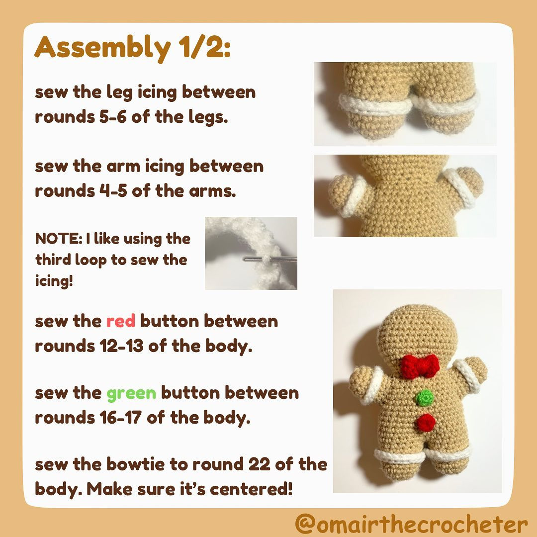 ❤️ free gingerbread man pattern!