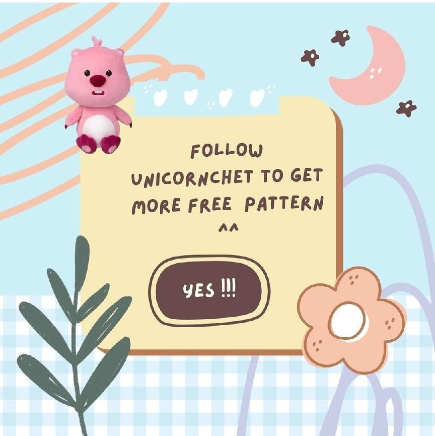 Free Loopy PatternThis cute and beginner friendly