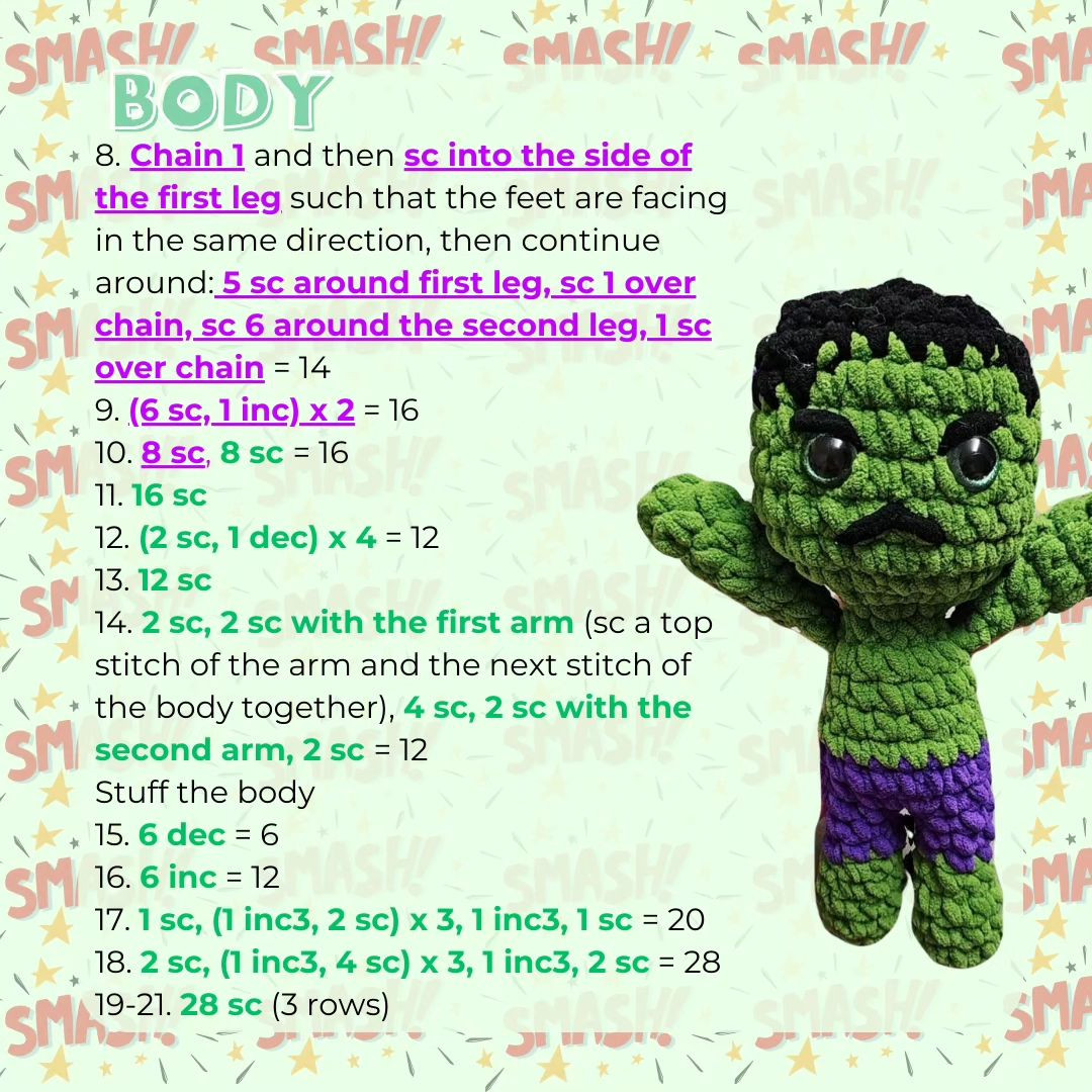 free no sew hulk & spiderman pattern set