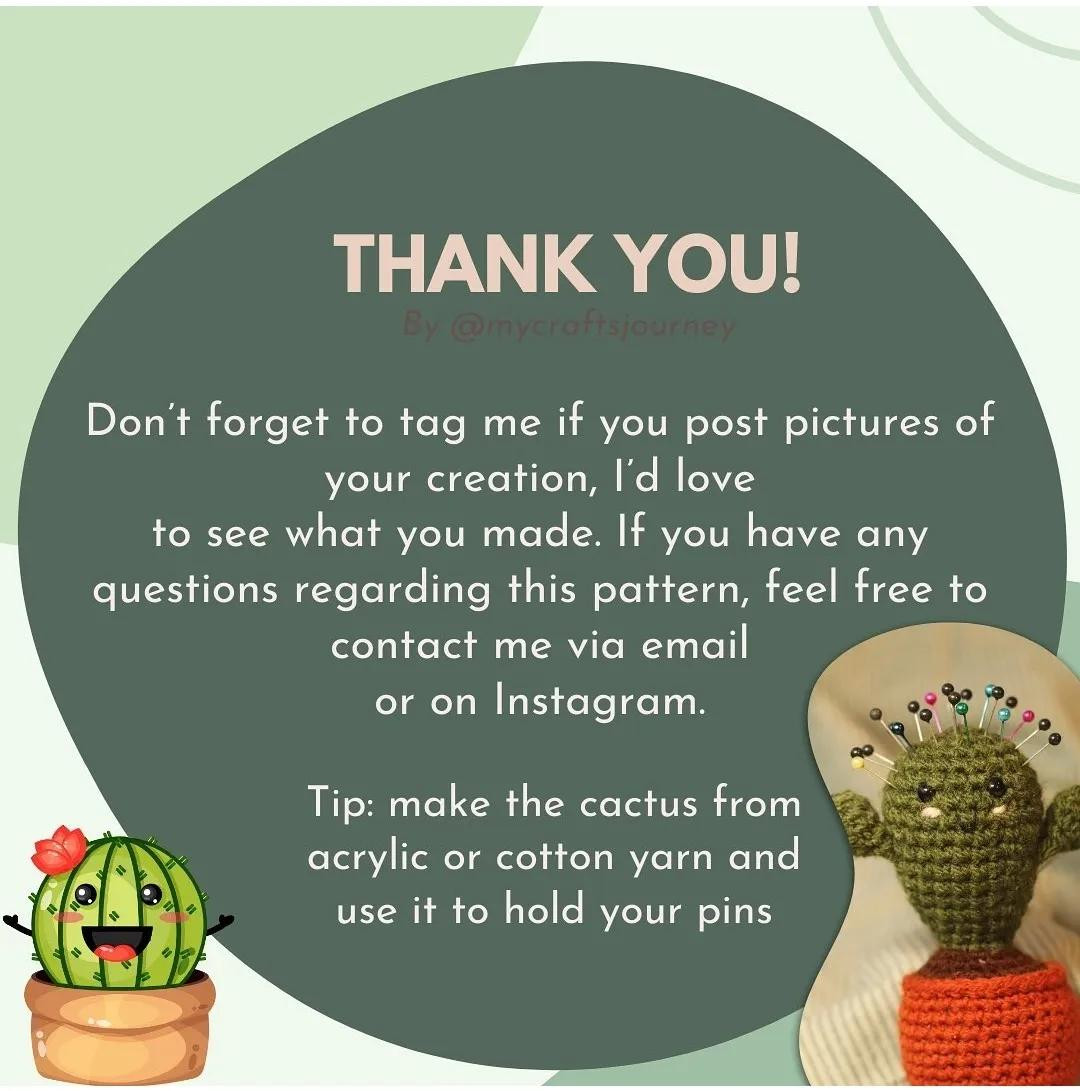 Free Pattern Cactus Friend