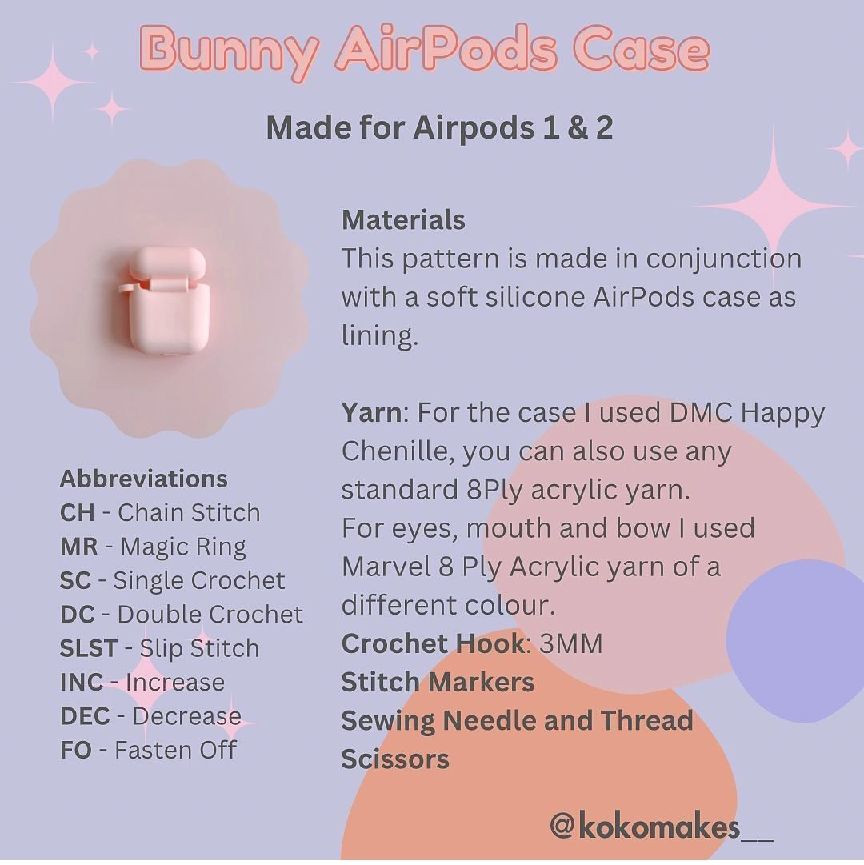 Free Pattern case for Airpods 1 & 2