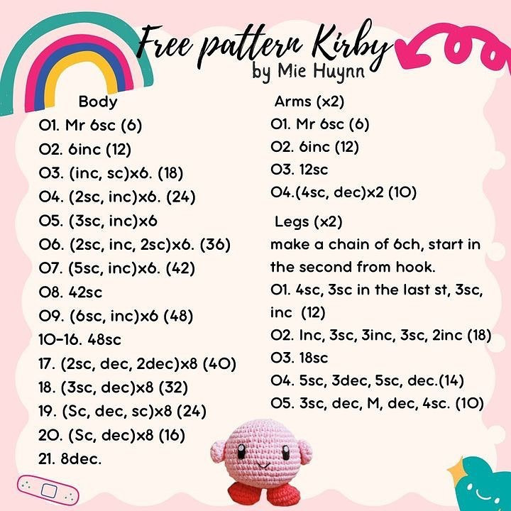 free pattern kirby