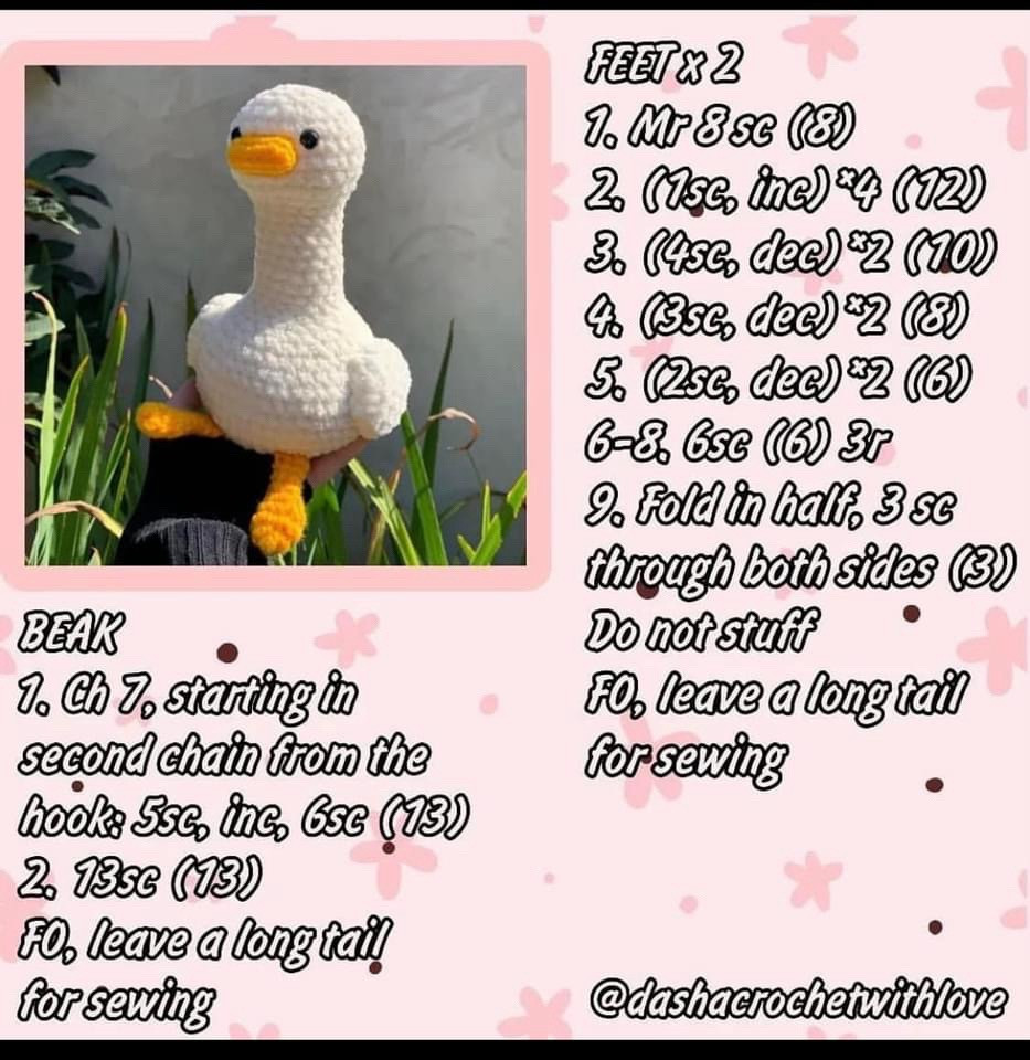 free pattern lilly goose