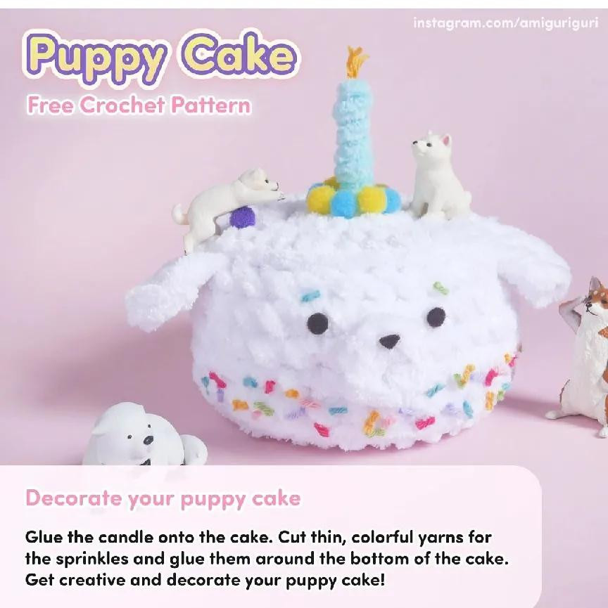 Free Pattern Puppy Cake Not sure who would need this,