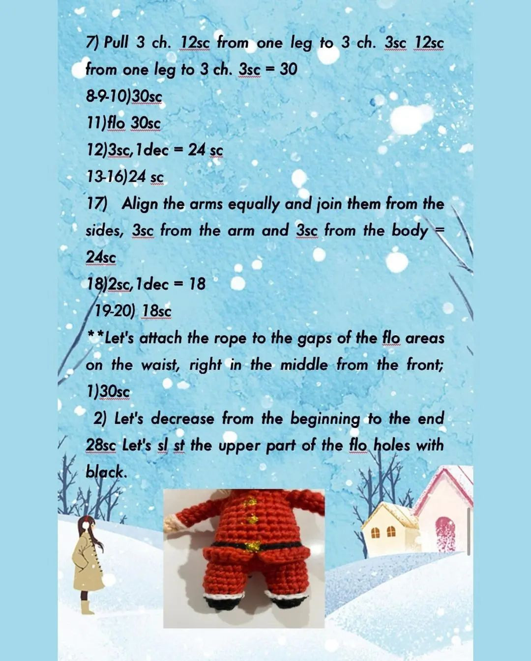 FREE PATTERN 🎅 Santa Claus 🎅 with candy