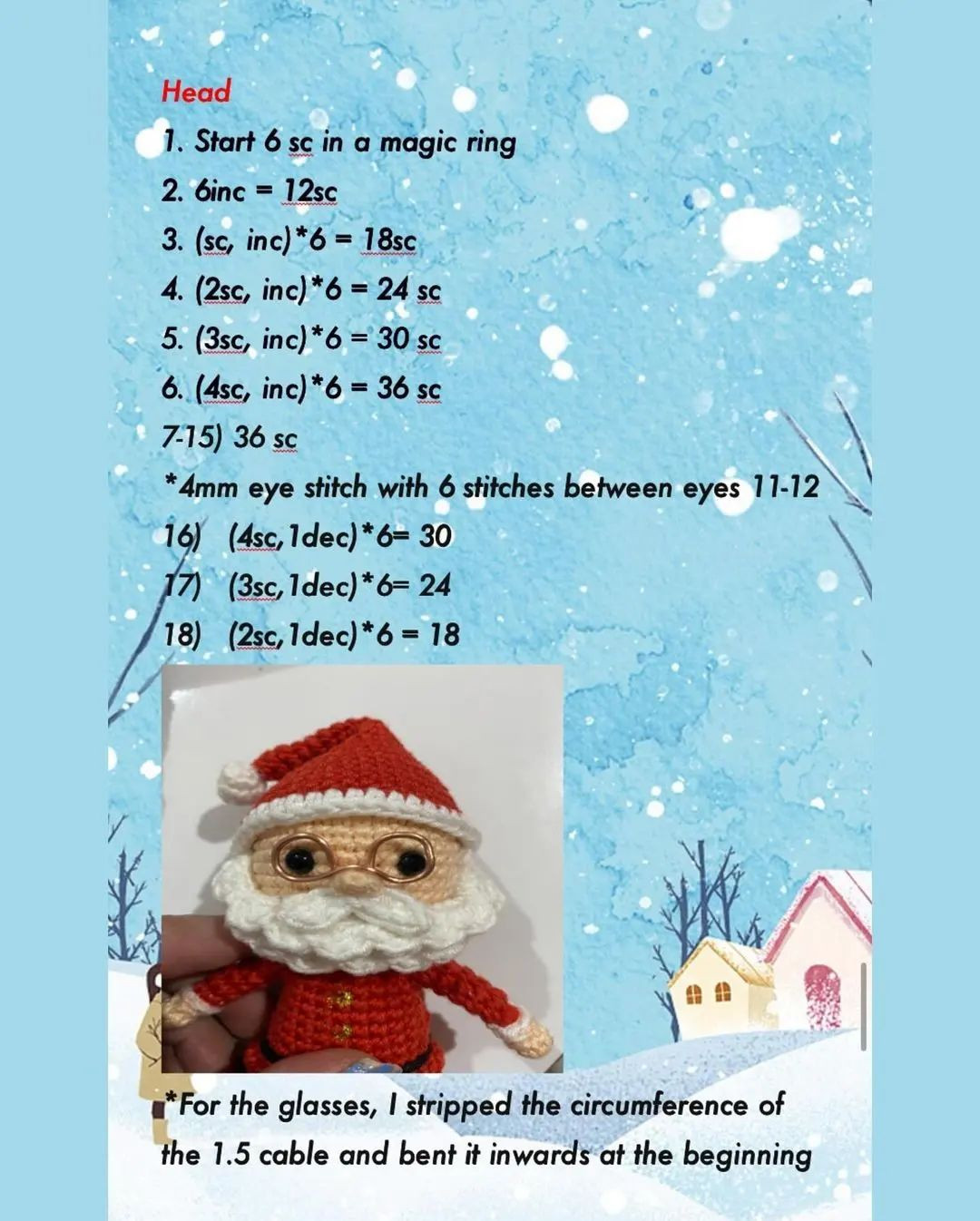 FREE PATTERN 🎅 Santa Claus 🎅 with candy