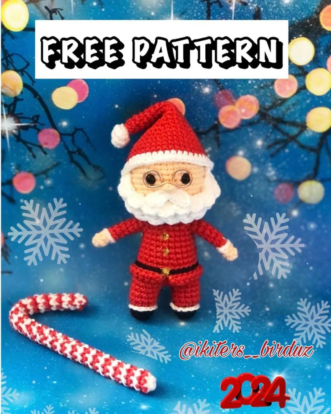 FREE PATTERN 🎅 Santa Claus 🎅 with candy