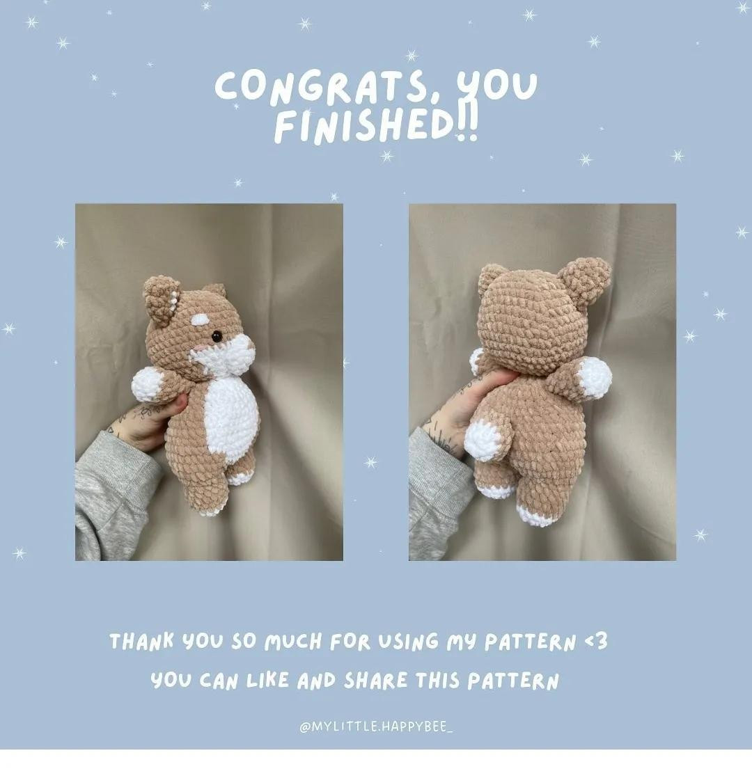 Free Pattern Shiba Plushy