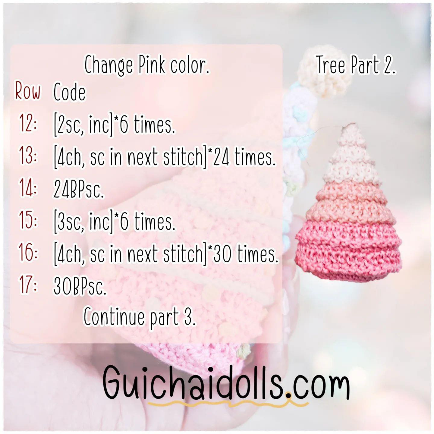 Free pattern sweet christmas tree