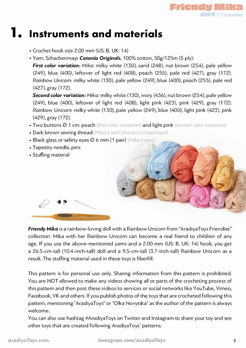 Friendy Mika AradiyaToys friendies Friendy Mika AradiyaToys friendies Crochet pattern doll