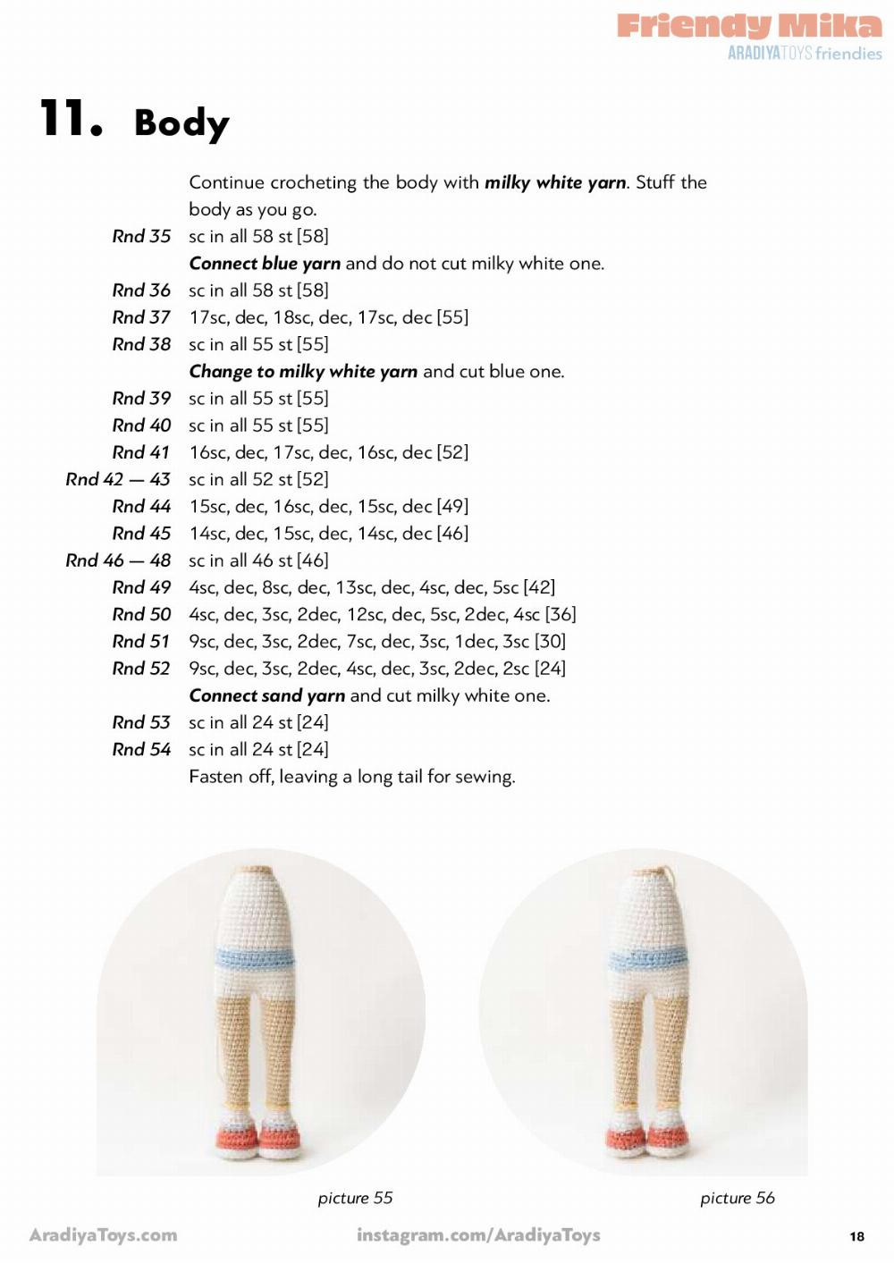 Friendy Mika AradiyaToys friendies Friendy Mika AradiyaToys friendies Crochet pattern doll