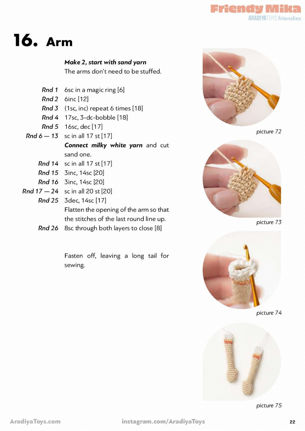 Friendy Mika AradiyaToys friendies Friendy Mika AradiyaToys friendies Crochet pattern doll