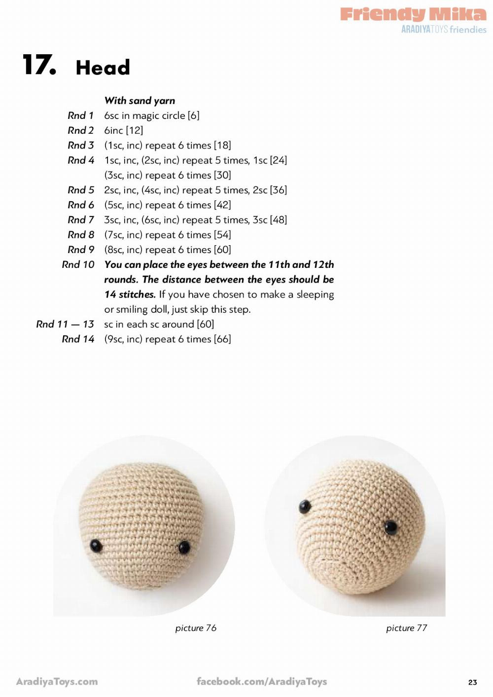 Friendy Mika AradiyaToys friendies Friendy Mika AradiyaToys friendies Crochet pattern doll