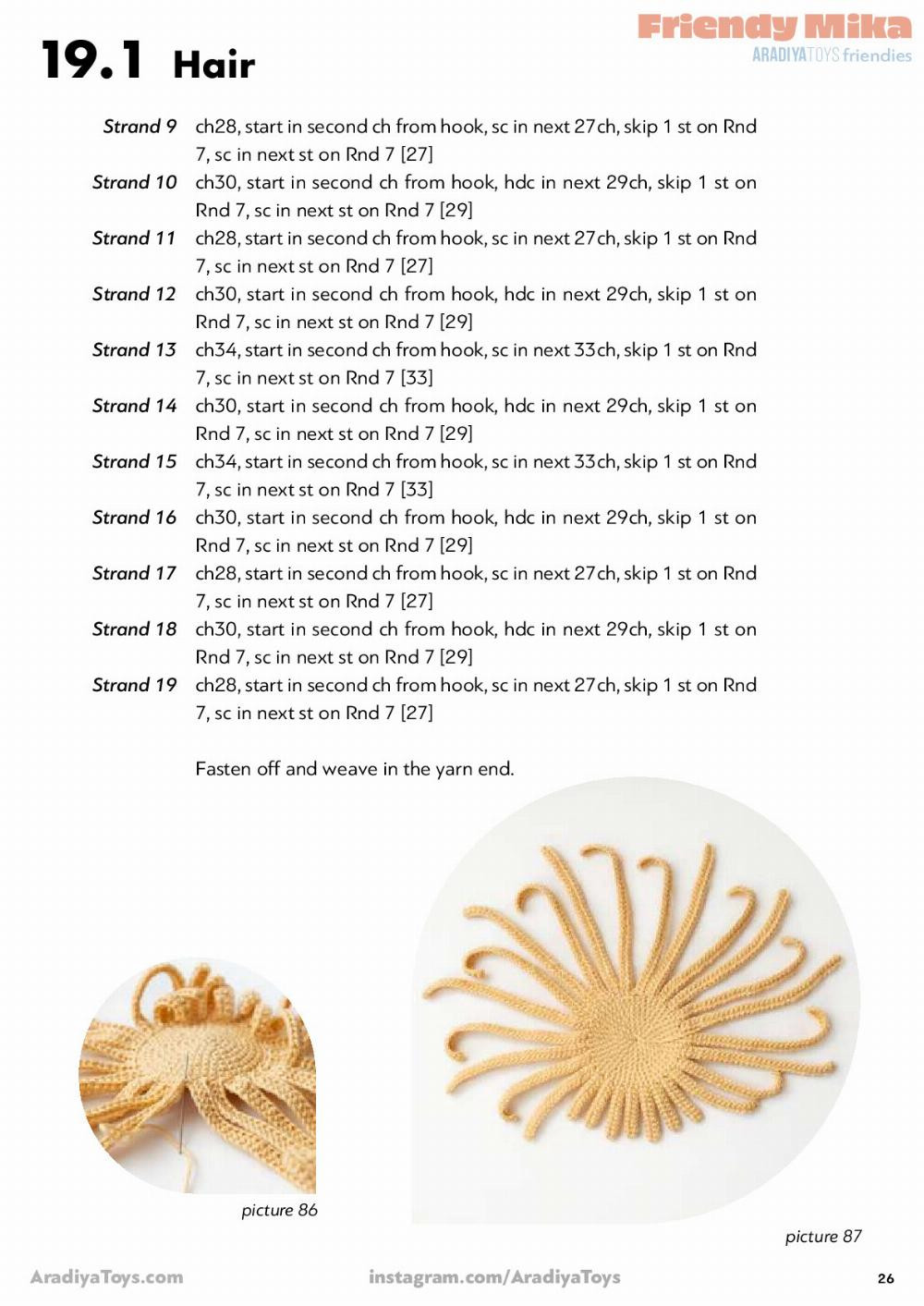 Friendy Mika AradiyaToys friendies Friendy Mika AradiyaToys friendies Crochet pattern doll