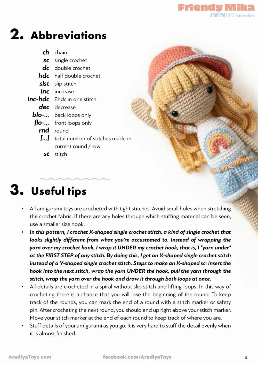 Friendy Mika AradiyaToys friendies Friendy Mika AradiyaToys friendies Crochet pattern doll