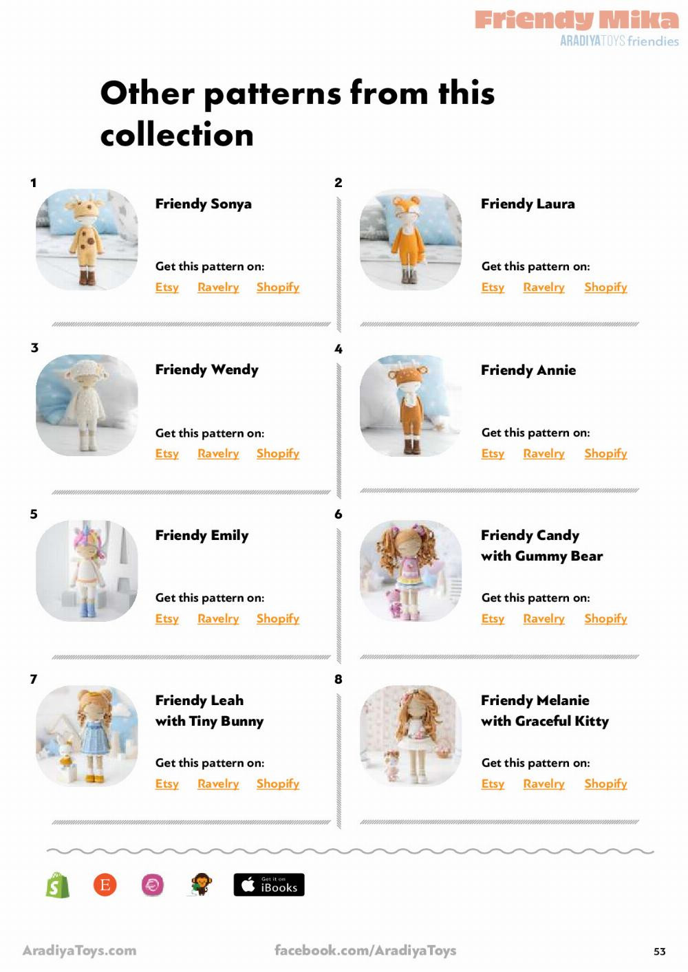 Friendy Mika AradiyaToys friendies Friendy Mika AradiyaToys friendies Crochet pattern doll